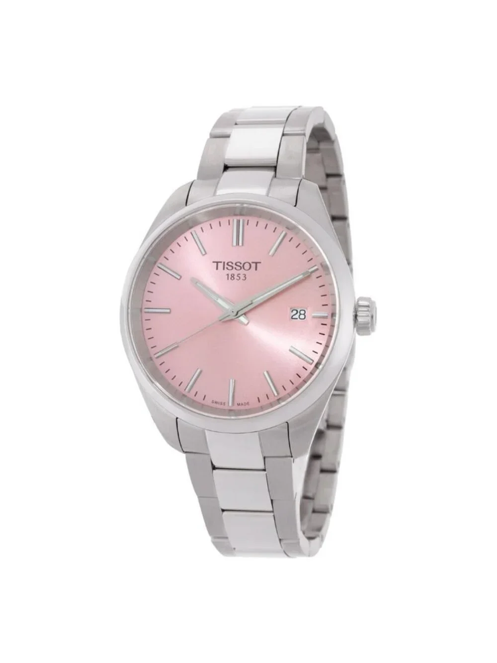 NWT Tissot T-Classic Quartz Pink Dial Ladies Watch
